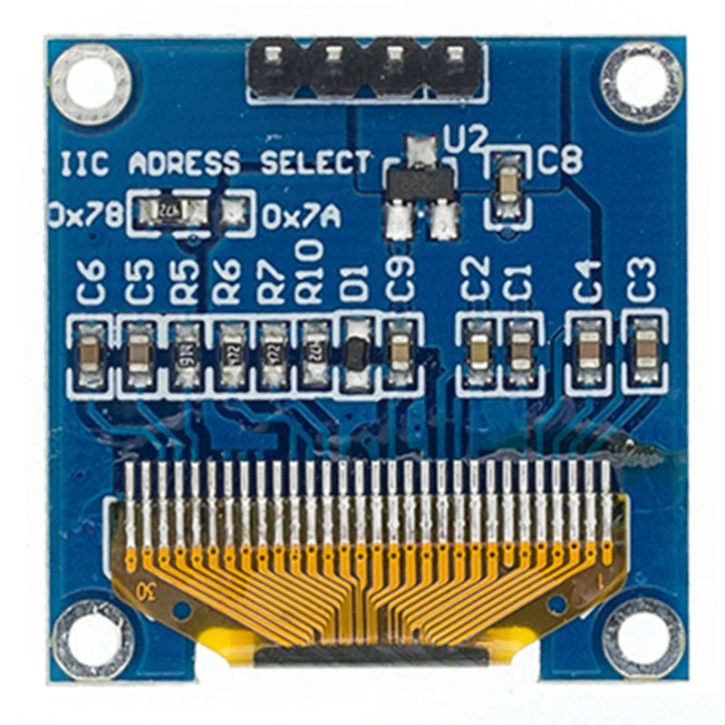 0.96 inch IIC Serial 4pin White/Blue/Yellow Blue/Yellow OLED Display Module 128X64 12864 LCD Screen Board for arduino oled