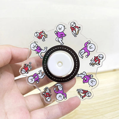 Anime Fidget Spinner Cartoon R188 Bearing ADHD EDC Relief Stress Novel Hand Fingertip Gyro 3D Running Funny Toys Kids