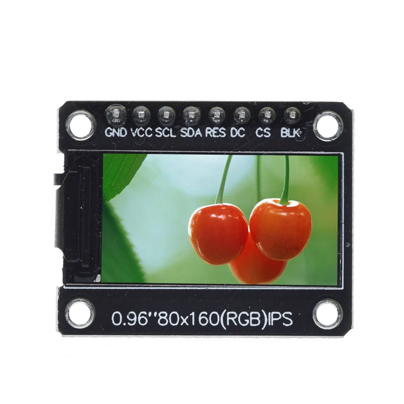 TZT TFT Display 0.96 / 1.3 inch IPS 7P SPI HD 65K Full Color LCD Module ST7735 Drive IC 80*160 (Not OLED) For Arduino