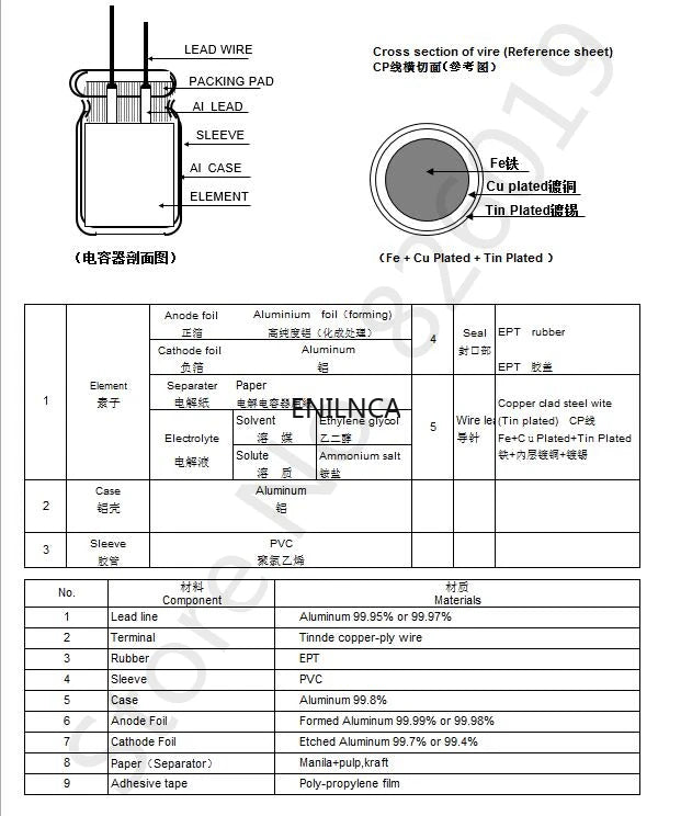 High Frequency Low ESR Aluminum Capacitor 20% 10V 16V 25V 35V 50V 400V 100UF 220UF 330UF 470UF 680UF 1000UF 1500UF 2200UF 3300UF