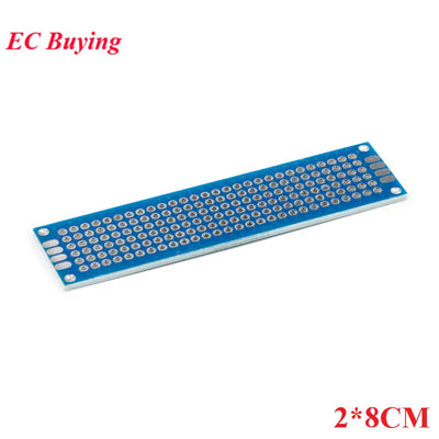 5pcs/lot Double Sided Protoboard Breadboard Universal PCB Experiment Circuit Board Blue 2*8cm 3*7cm 4*6cm 5*7cm 7*9cm 2.54mm