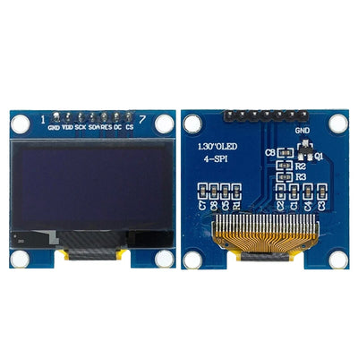 1.3" OLED Module 1.3 inch Display Module White/Blue 128X64SPI/IIC I2C Communicate Color 1.3 Inch OLED LCD LED Display Module