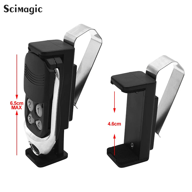 Car Sun Visor Clip Holder Gate Remote 47-68mm for Garage Door Control Car Keychain Barrier Universal Opener Quick installation