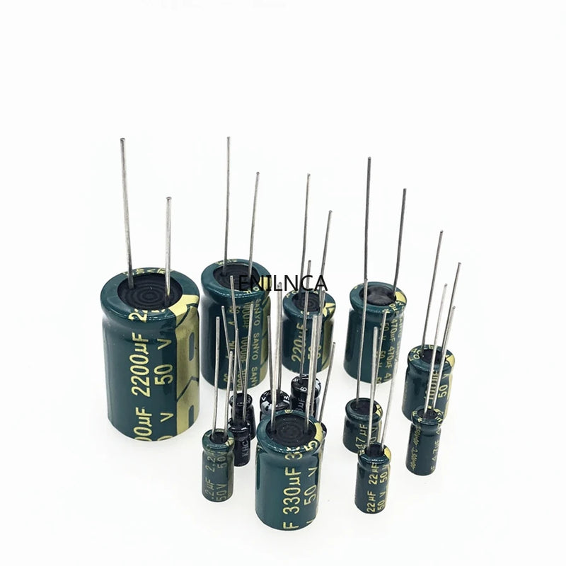 High Frequency Low ESR Aluminum Capacitor 20% 10V 16V 25V 35V 50V 400V 100UF 220UF 330UF 470UF 680UF 1000UF 1500UF 2200UF 3300UF