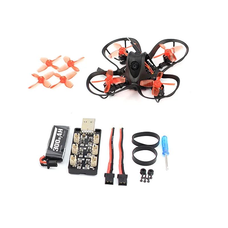 EMAX Nanohawk 65mm 1S Whoop FPV Beginner Indoor Racing Drone FrSky D8 Runcam Nano3 Camera 25mw VTX 5A Blheli_S 5.8G Glasses