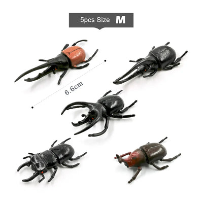 5Pcs New Diy Simulation Insect Worm Animal Model Action Figure Gift For Kids Educational Children's Garden Plastic Hot Toy Set