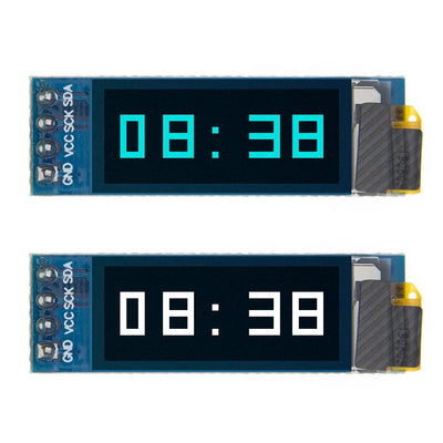 0.91 Inch OLED Module 0.91" White Blue 128X32 LCD LED Display 0.91" IIC Communicate for Arduino