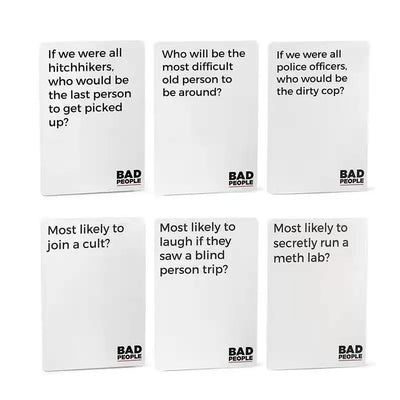 Hot Selling Bad People Party Game The Party Game You Probably Shouldn't Play And The NSFW Expansion Pack