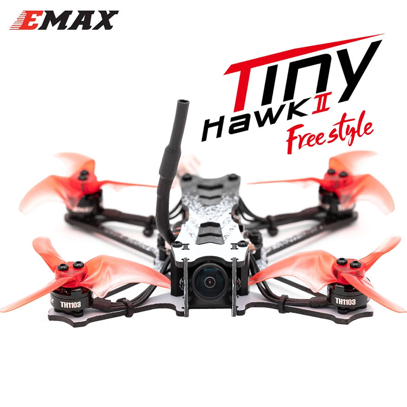 EMAX Tinyhawk  II Freestyle 115mm 2.5inch F4 5A ESC FPV Racing RC Drone BNF Version Frsky Compatible Upgrade FPV Drone