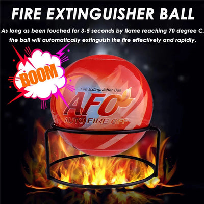 Fire Extinguisher Ball Auto Dry Powder Extintor Fire Ball For Cars Home Fireball Suppression Device 0.6KG With Mount Bracket