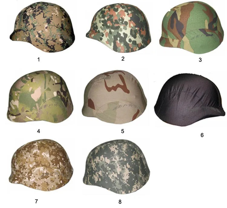 9 Color M88 Helmet Cover Tactical PASGT Safety Helmet Covers Accessories M88 Helmet Cover Multicam ATAC ACU WDL