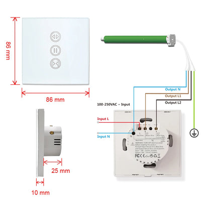 Tuya Smart Life WiFi Curtains Blinds Switch Roller Shutter Electric Motor Google Home Alexa Voice Control Connected House Engine