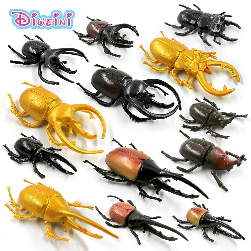 5Pcs New Diy Simulation Insect Worm Animal Model Action Figure Gift For Kids Educational Children&