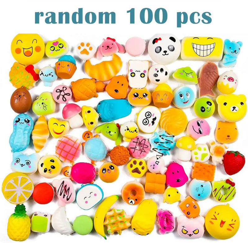 Random 5-60 Pcs Squishies Slow Rising Simulation Bread Squishy Stress Relief Toys Birthday Gifts for Kids Party Soft Toys