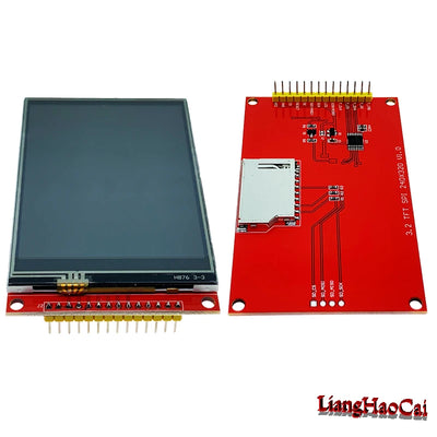 3.2 inch TFT LCD display screen touch panel ILI9341 driver wide view angle 320240 4 wire SPI serial port PCB adapter base board