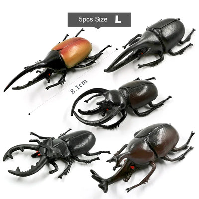 5Pcs New Diy Simulation Insect Worm Animal Model Action Figure Gift For Kids Educational Children's Garden Plastic Hot Toy Set