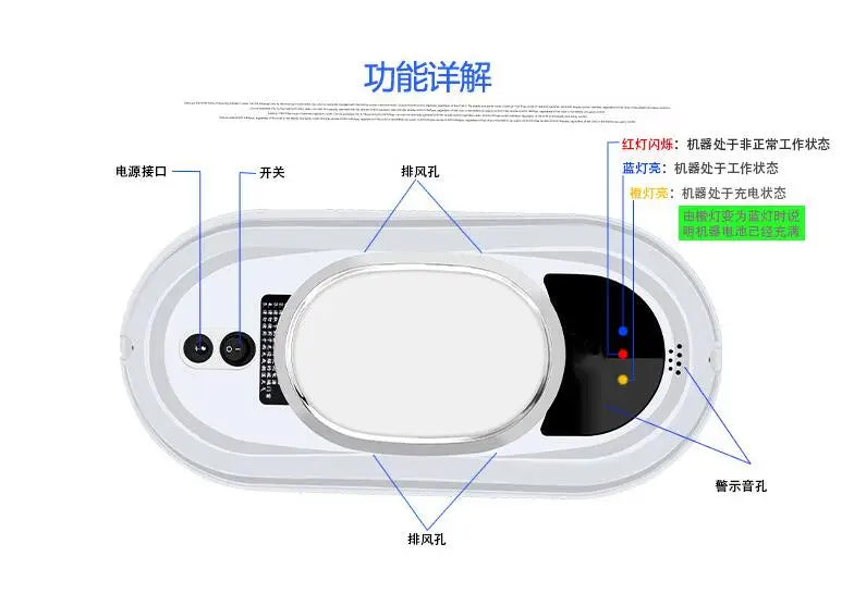 Vacuum cleaner window cleaning robot window cleaner electric glass limpiacristales remote control for home