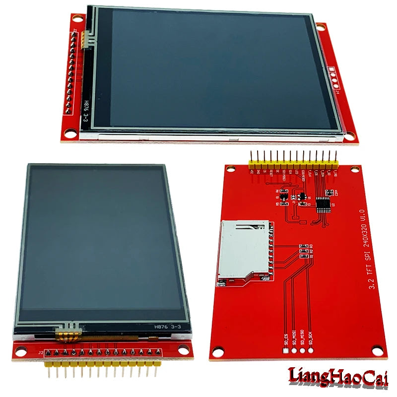 3.2 inch TFT LCD display screen touch panel ILI9341 driver wide view angle 320240 4 wire SPI serial port PCB adapter base board