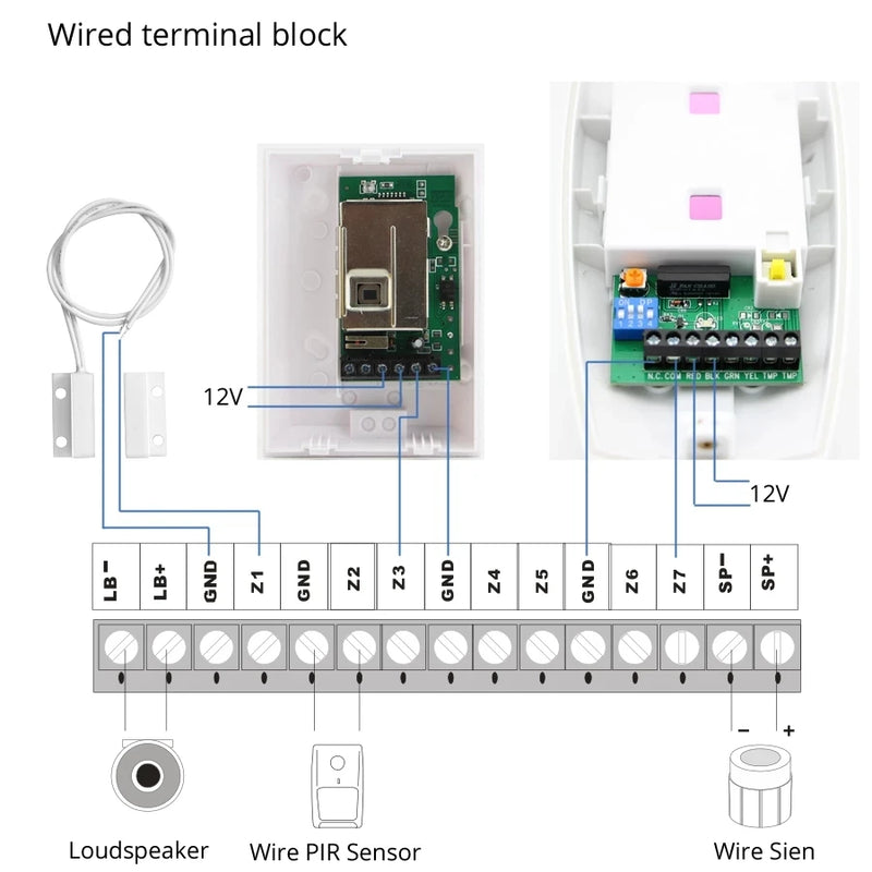 Free Shipping!New Wired Networking Sensor Smoke Detector For Host components Smoke Detector Alarm For gsm alarm system