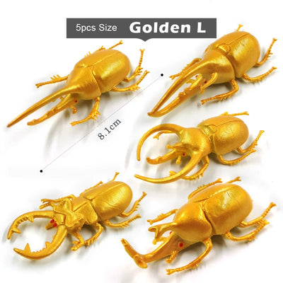 5Pcs New Diy Simulation Insect Worm Animal Model Action Figure Gift For Kids Educational Children's Garden Plastic Hot Toy Set