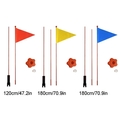 1SET 120 cm/180cm Bicycle Flag For Boys Girls Cycling Balance Bike Safety Pennant Divisible Kids Outdoor Biking Accessories Toys