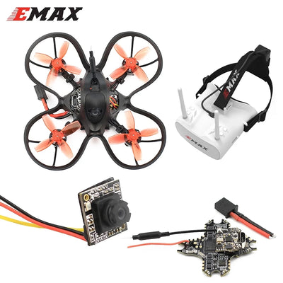 EMAX Nanohawk 65mm 1S Whoop FPV Beginner Indoor Racing Drone FrSky D8 Runcam Nano3 Camera 25mw VTX 5A Blheli_S 5.8G Glasses