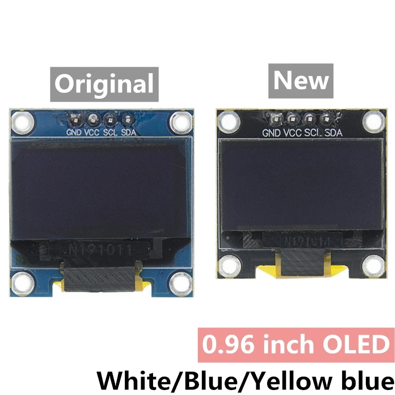 0.96 inch IIC Serial 4pin White/Blue/Yellow Blue/Yellow OLED Display Module 128X64 12864 LCD Screen Board for arduino oled