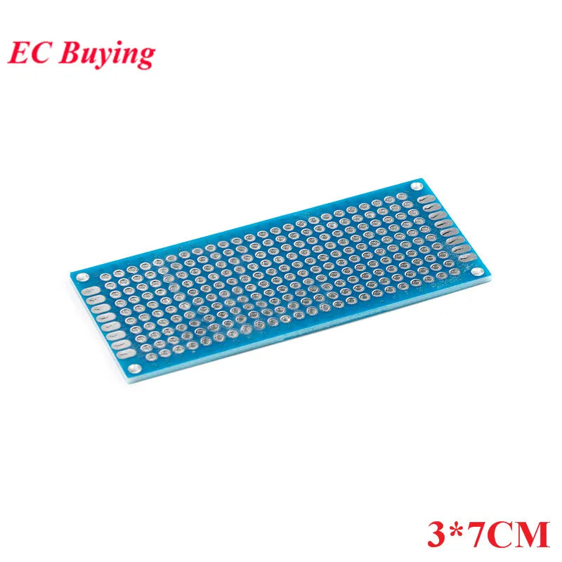 5pcs/lot Double Sided Protoboard Breadboard Universal PCB Experiment Circuit Board Blue 2*8cm 3*7cm 4*6cm 5*7cm 7*9cm 2.54mm