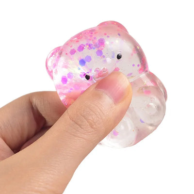 Little Bear Slow Rebound Antistress Fidget Toys Squishy Squeeze Toys Elastic  Funny Stress Relief Games Mini Kids Gift