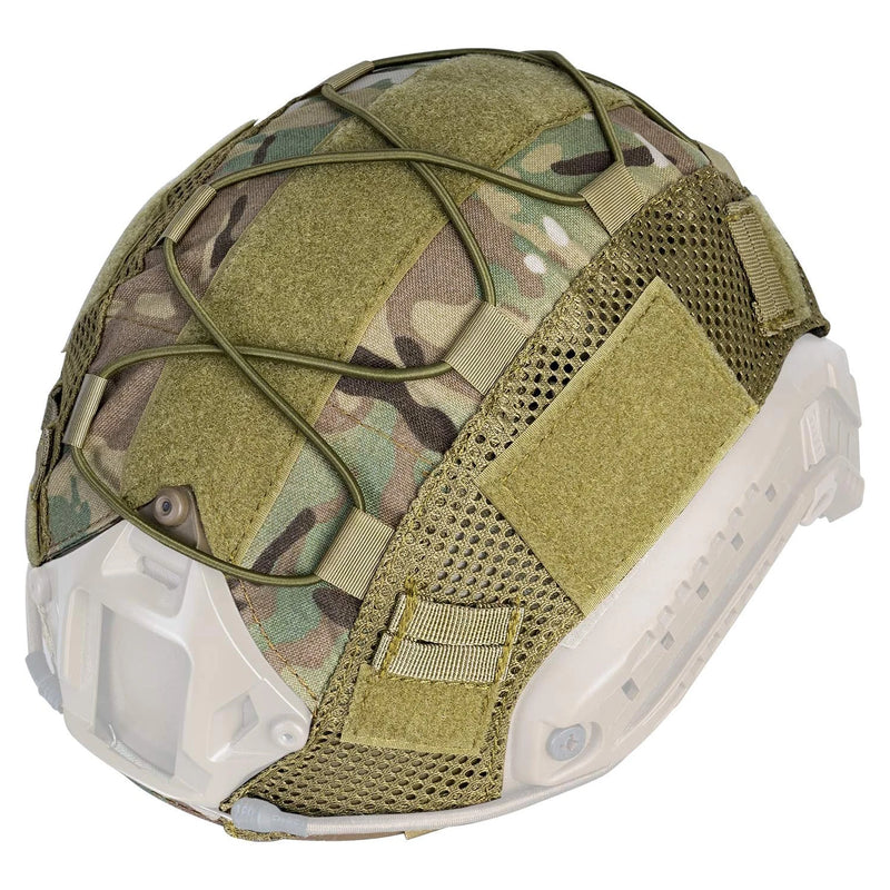 Tactical Helmet Cover for Fast Helmet Multi-Camo Helmet Cover   Military Paintball Hunting Shooting Gear - Without Helmet