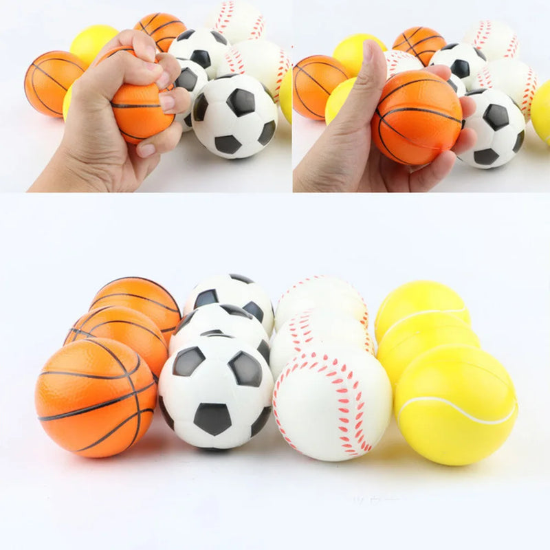 1pcs Squeeze Ball Toy Football Basketball Baseball Tennis Slow Rising Soft Squishy Stress Relief Antistress Novelty Gag Toy