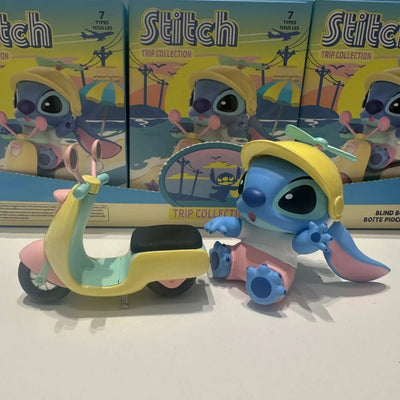 Genuine MINISO Disney Stitch Swim Series Blind Box Anime Kawaii Trendy Ornament Model Collection Hand Doll Toy Mysterious Gift