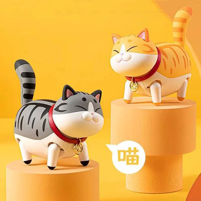 Electric Cat Blind Box Walking Animal Mysterious Surprise Box Figure Toys Guess Bag Diy Fat Cat Kids Birthday Toys Gifts