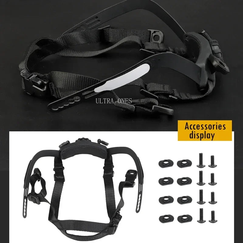 Tactical Fast Helmet Strap Suspension System Inner Locking Straps Sports Helmet Accessories for FAST SF HIGH CUT HELMET