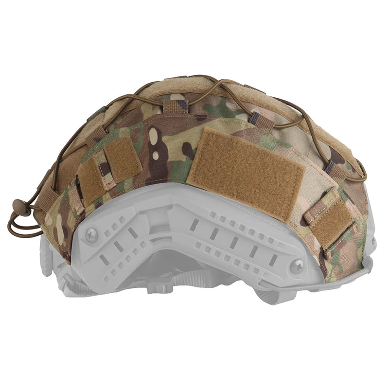 Tactical Helmet Cover Size M/L Camo Helmet Cover with Hoop and Loop Airsoft Paintball Helmet Cover for Fast Helmet