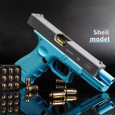 Automatic Shell Ejection G17 Toy Gun Airsoft Laser Version Pistol Armas Children CS Shooting Weapons for Kids Boys Birthday Gift