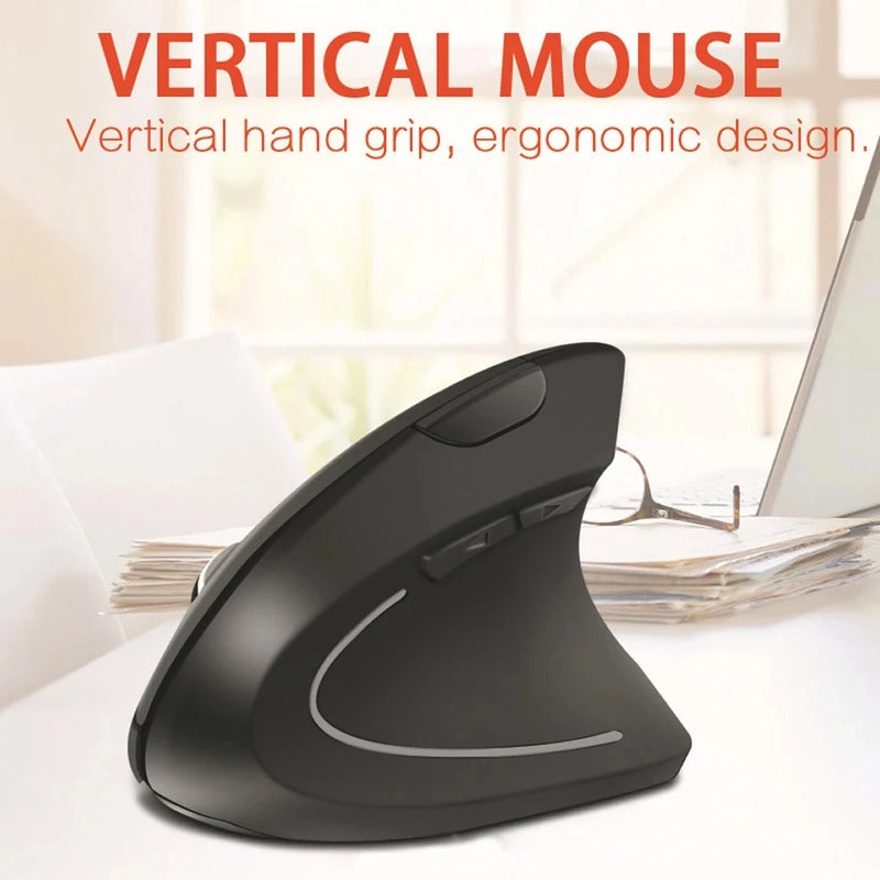 Vertical Wireless USB Mouse Ergonomic Rechargeable Portable PC Gamer For Computer Laptop Notebook Mause Gaming Accessories Mous