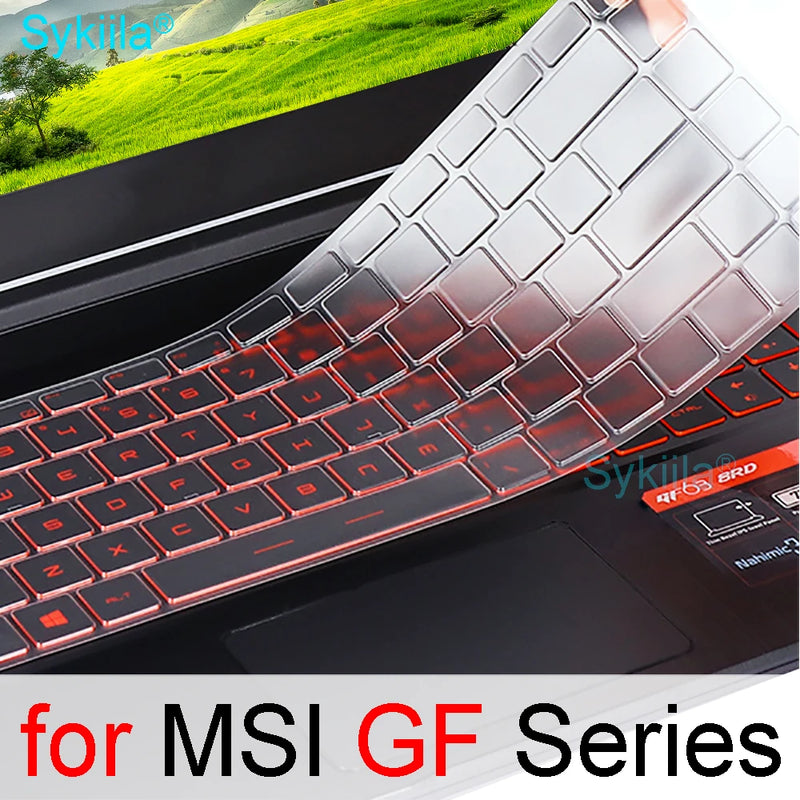 Keyboard Cover for MSI GF65 Thin GF63 GF75 Thin GF72 GF72VR GF62 GF62VR Silicone Protector Skin Case Gaming Laptop Accessory 17