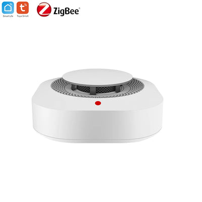 Tuya Zigbee Smoke Detector Home Kitchen Security Safety Prevention Smoke Sensor Sound Alarm Work With Zigbee Hub Smart Life APP