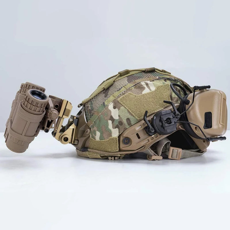 Tactical Helmet Cover for Fast Helmet Multi-Camo Helmet Cover   Military Paintball Hunting Shooting Gear - Without Helmet