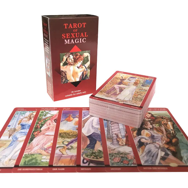 Hot sales Sexual Magic Tarot Oracle Tarot Fate Divination Prophecy Card Family Party Game Tarot 78 Card Deck PDF Guide