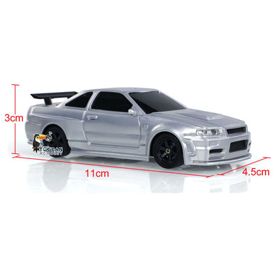 1/43 Scale RTR RC Drift Race Car Gyro 4WD Ready to Go Mini Car Toy High-Speed Vehicle Painted Finished Model Toys for Boys Gifts