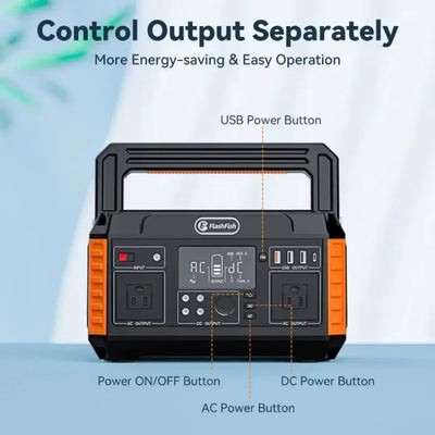 140400mAh Portable Power Station 560W 230V 110V Solar Generator 520Wh CPAP Battery Backup Power Emergency Power Supply Camping