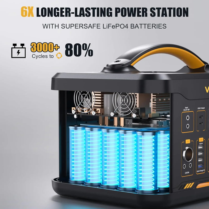 Jump 1800 Portable Power Station 1800W (Peak 3600W) 1548Wh Expandable LiFePO4 Battery Generator with 12 Outputs 400W Input