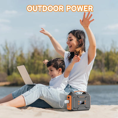 Portable Power Station 300W Solar Generator 280Wh (without Solar Panel), 110V Portable Power Bank with AC Outlet Pure Sine Wave