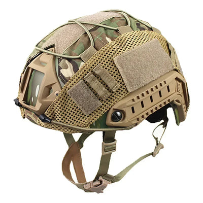 ONLY COVER FAST Helmet Cloth Camouflage Helmet Cover Elastic Rope Camouflage CP Russian Little Green Men Tactical Helmet