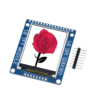 DIYTZT 1.8 Inch Serial SPI TFT LCD Module Display PCB Adapter IC 128x160 Dot Matrix 3.3V 5V IO Inerface Cmmpatible For Arduino