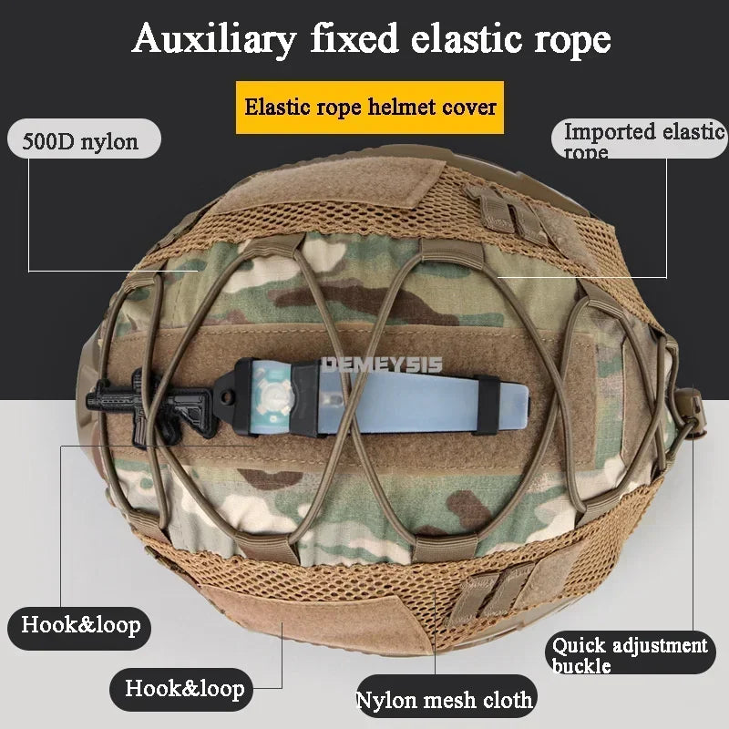 Tactical Fast Helmet Cover Scratch Resistant Shooting Hunting Sports Helmet Camouflage Cover for Fast MH PJ BJ Helmet