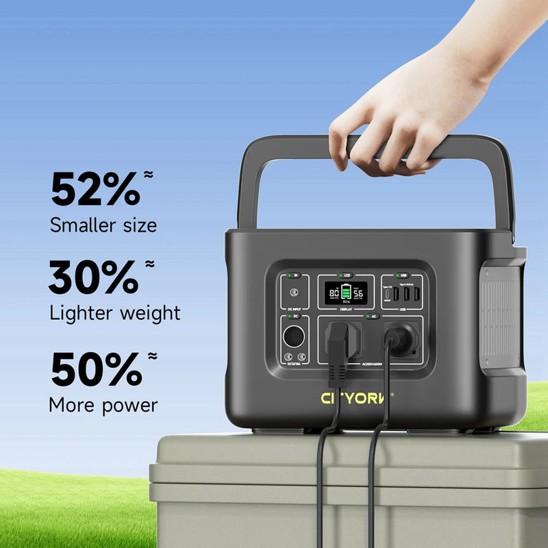 200-240V 400W Portable Power Station PD100W Fast Charge Solar Generator For Outdoor Drone Camera Laptops Emergency Power Supply