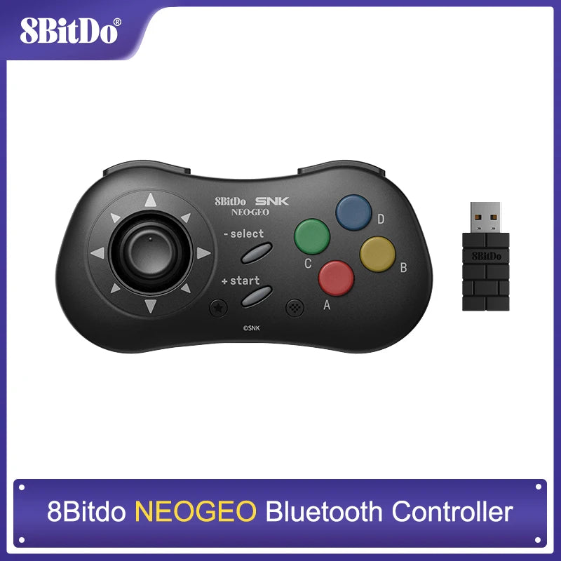 8BitDo NEOGEO Bluetooth Gamepad Game Controller For Windows 10, 11, PC, Android, and NEOGEO mini Game Accessories by SNK